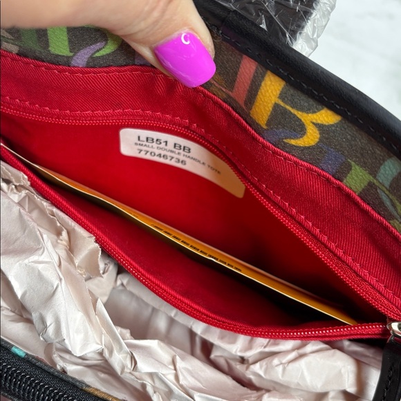 Dooney & Bourke Multicolor Monogram Satchel - Picture 5 of 10